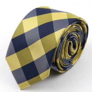 Cravate à Carreaux Jaune Et Noir