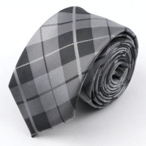 Cravate à Carreaux Noir ÉCossaise